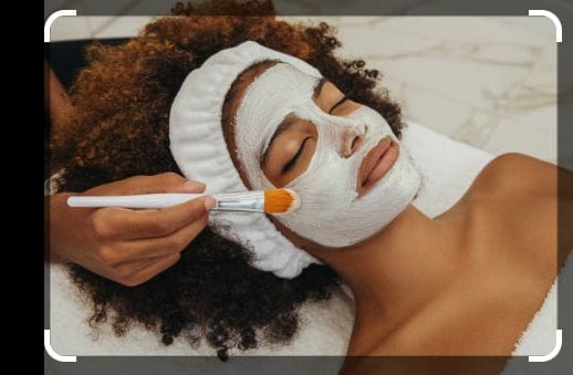 Relaxing facial treatment